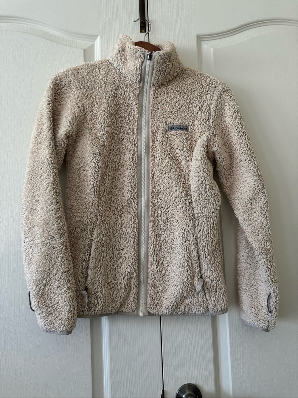 Women Columbia Cream Full-Zip Jacket